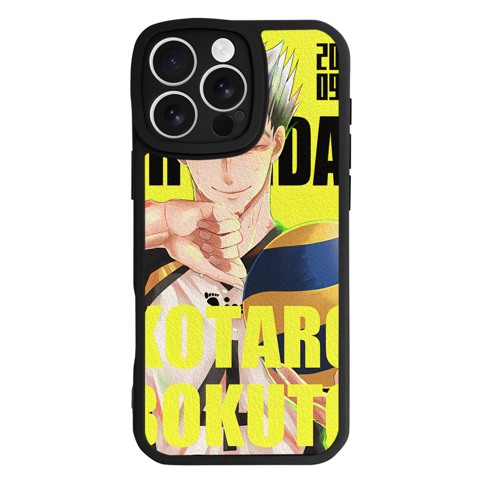 （画像用） ハイキュー!! Haikyu!! 【iPhone 16シリーズ対応】シリコンスマホケース（レザー調） 材質：シリコン